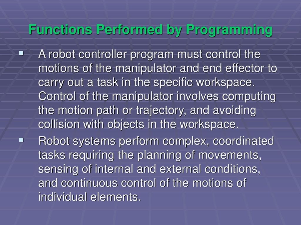 Robot programming hotsell ppt